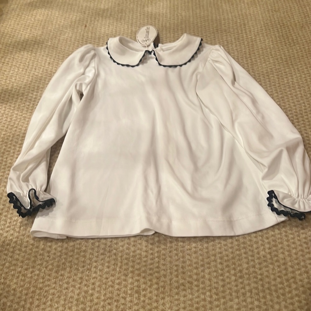 Lullaby set girls size 6x. Skirt set white and blue NWT